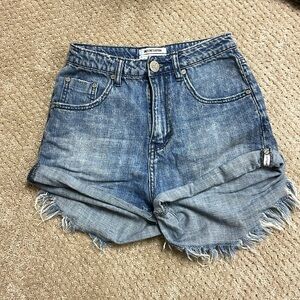 One x One Teaspoon Jean Shorts
